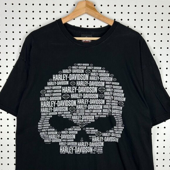 Harley-Davidson Other - Harley Davidson Motorcycle Biker T Shirt XL Skull Black Gray Bumpus Tennessee TN